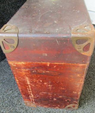 WILLCOX & GIBBS WOOD CARRYING CASE (only) for CHAIN STITCH MACHINE HEAD 1of 3 5