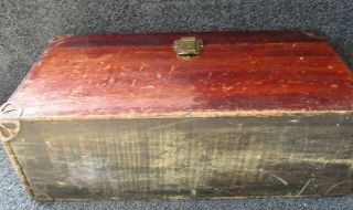 WILLCOX & GIBBS WOOD CARRYING CASE (only) for CHAIN STITCH MACHINE HEAD 1of 3 6