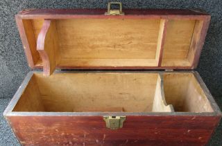 WILLCOX & GIBBS WOOD CARRYING CASE (only) for CHAIN STITCH MACHINE HEAD 1of 3 7