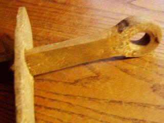 Antique Hand Forged FIREPLACE CRANE bottom mount with Face Plate 4