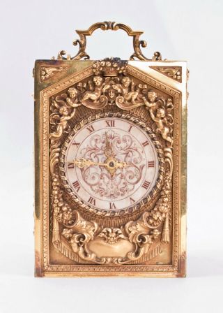 Fancy Large Carriage Clock @ 1890 Ef Caldwell? Harris & Harrington? Wow