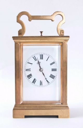 French Petite Sonnerie 1/4 Hour Repeating Carriage Clock @ 1890