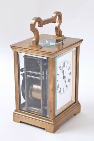 French Petite Sonnerie 1/4 hour repeating carriage clock @ 1890 2