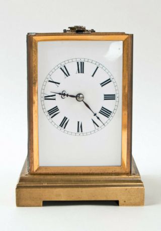 French Petite Sonnerie 1/4 hour repeating carriage clock @ 1890 3