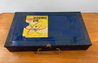 Scarce - 1949 Gilbert Electric Eye Electronics Set In Metal Box