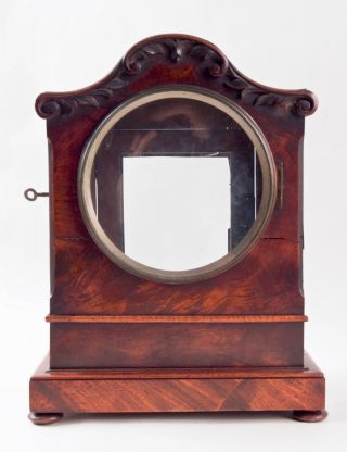 English Regency Flame Mahogany Double Fusee Bracket Clock Case @ 1815