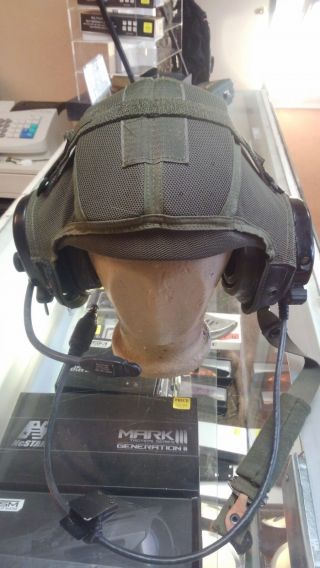 Us Army Tankers Padded Helmet Insert With Bose Headphones Medium