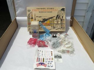 Marx Atomic Cape Canaveral 4521 Missile Base Playset Box Parts Extra 