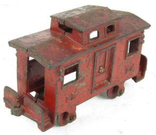 Jones & Bixler Antique Cast Iron Train Caboose 62