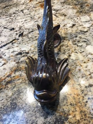 Vintage Brass Fish Door Knocker
