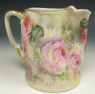 Royal Bayreuth Hand Painted Roses Tapestry 5 " Pitcher