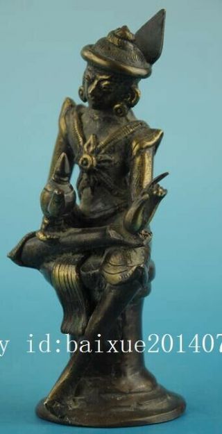 china antique old handmade copper Buddha and teapot statue Buddha d02 5