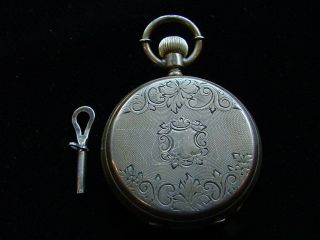 Kw,  Ks,  Hc Colombier Watch Co. ,  York.  An Early & Good Looking Silver Watch.