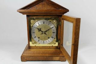 W&H Oak cased Bracket Clock (Fully serviced) 2