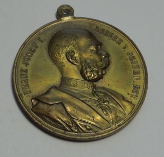 Rare 1900 Franz Josef I (joseph),  Austrian - Hungarian Imperial Medal