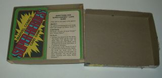 1978 MARVELMANIA MB Milton Bradley MARVEL COMIC HEROES CARD GAME COMPLETE 2