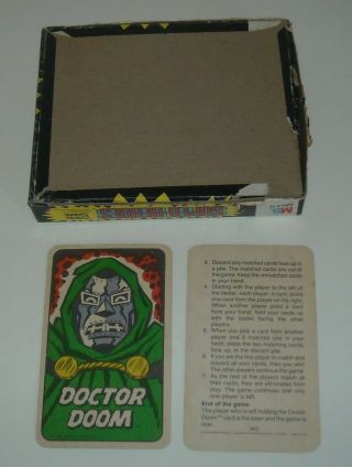 1978 MARVELMANIA MB Milton Bradley MARVEL COMIC HEROES CARD GAME COMPLETE 3