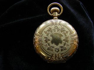 A Gorgeous Hampden L.  S.  Pendant 14kt Solid Gold Hc,  Pw.  Gold Appears Pinkish.