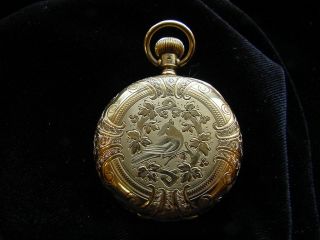 A GORGEOUS HAMPDEN L.  S.  PENDANT 14KT SOLID GOLD HC,  PW.  GOLD APPEARS PINKISH. 2