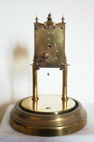 Early Gustav Becker 400 Day Anniversary Clock,  with dome. 8