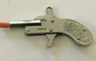 Miniature Watch Fob Charm Keychain Berloque Pistol Cap Gun Japan Flower Handle
