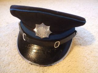 Vintage Dutch Holland Netherlands Police Uniform Hat Badge Vigilat Ut Quiescant