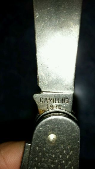 Vintage 1978 U.  S.  M.  C.  Camillus utility issue pocket knife 5