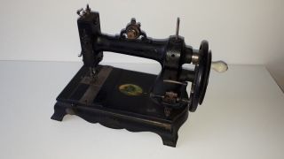 Antique White Peerless Sewing Machine Patent 1877 James Steel & Co Cheltenham