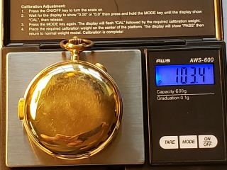 ANTIQUE 1800 FRENCH HEAVY 18K GOLD CHRONOGRAPH POCKET WATCH - AVANCE RETARD 11