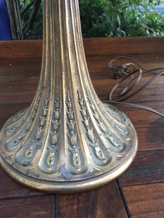 ANTIQUE TIFFANY STYLE TABLE LAMP BASE 21 