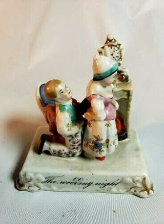 Antique German Porcelain Figurine Fairing " The Wedding Night "