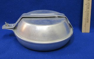 Aluminum Mess Kit Includes Plate Fry Pan W/ Lid & Cup Camping Boy Girl Scouts