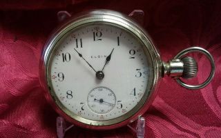 Antique Vintage Elgin Pocket Watch Circa 1885 Running