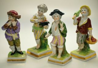 Four Von Schierholz Porcelain Figurines Of Children