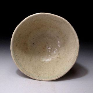 6L4: Japanese Pottery tea bowl,  Kyo ware by Famous potter,  Yoshinori Tsuboi 8