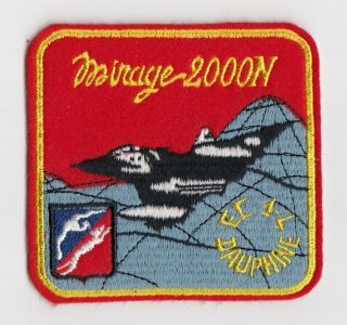 French Air Force - Ec - 1 " Dauphine " Mirage 2000n Patch - Armee De L 