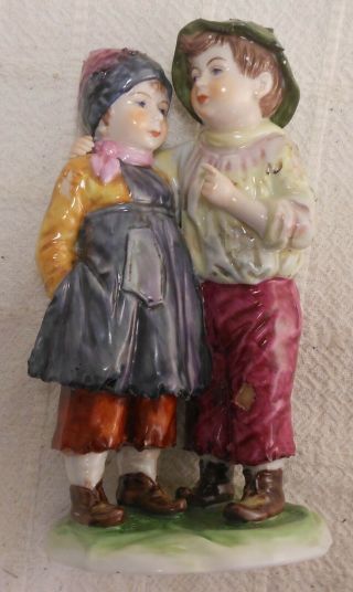 Fine Antique R.  Kammer German Porcelain Figure Group With Children
