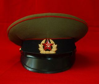 1982 Russian Soviet Army Soldier Parade Uniform Cap Hat Ussr Size 56