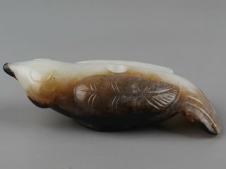 Chinese Exquisite Hand - Carving Bird Carving Hetian Jade Statue
