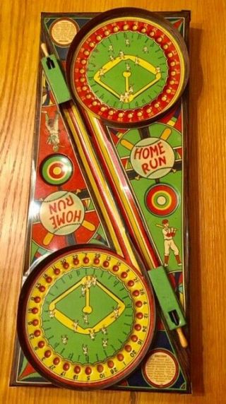 Vintage Durable Toy & Nov.  Co.  Tin Home Run Game