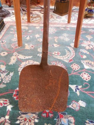 Antique Iron Hand Forged Fireplace Spatula 46 