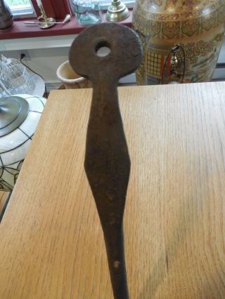 Antique Iron Hand Forged Fireplace Spatula 46 