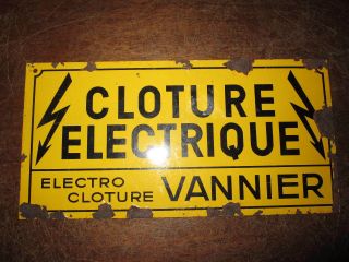 An Old French Metal Sign