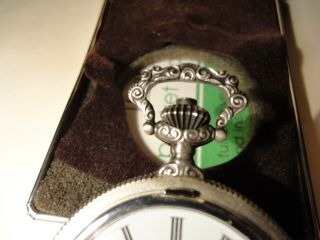 Sears & Roebuck Swiss Made 17 Jewels Sterling Silver Bicentennial Pocket Watch 6
