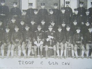 6th Us Cavalry - Troop C - Rppc