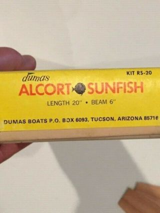 Dumas Alcort Sunfish Toy Sailboat Kit 6