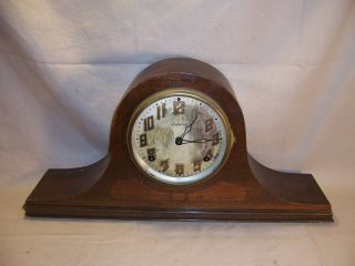 Antique Ingraham Mantle Tambour Clock Circa Early 1900’s Deco