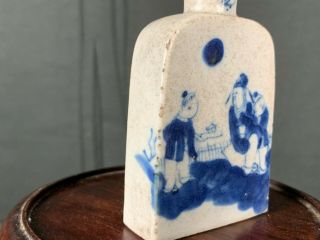 19th C.  Chinese Blue And White Figural Medicine Bottle 4