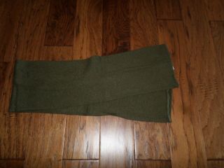 U.  S Military Army Issue Od Green Wool Scarf G.  I Scarves