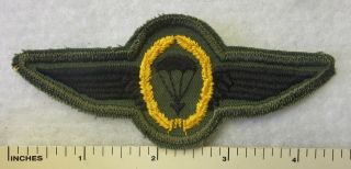 West German Airborne Para Wings Badge Patch 1970s Vintage Made For Us Army Shirt